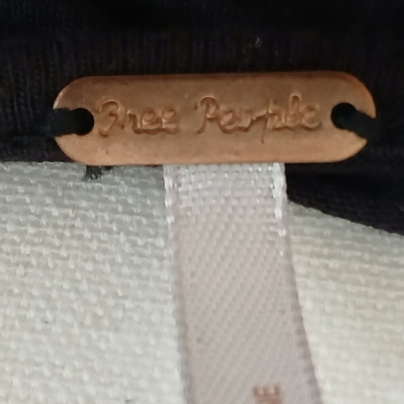 Free People Cowl Neck Sleeveless Two Timer Dress Open Back Black Size Medium - Picture 9 of 11